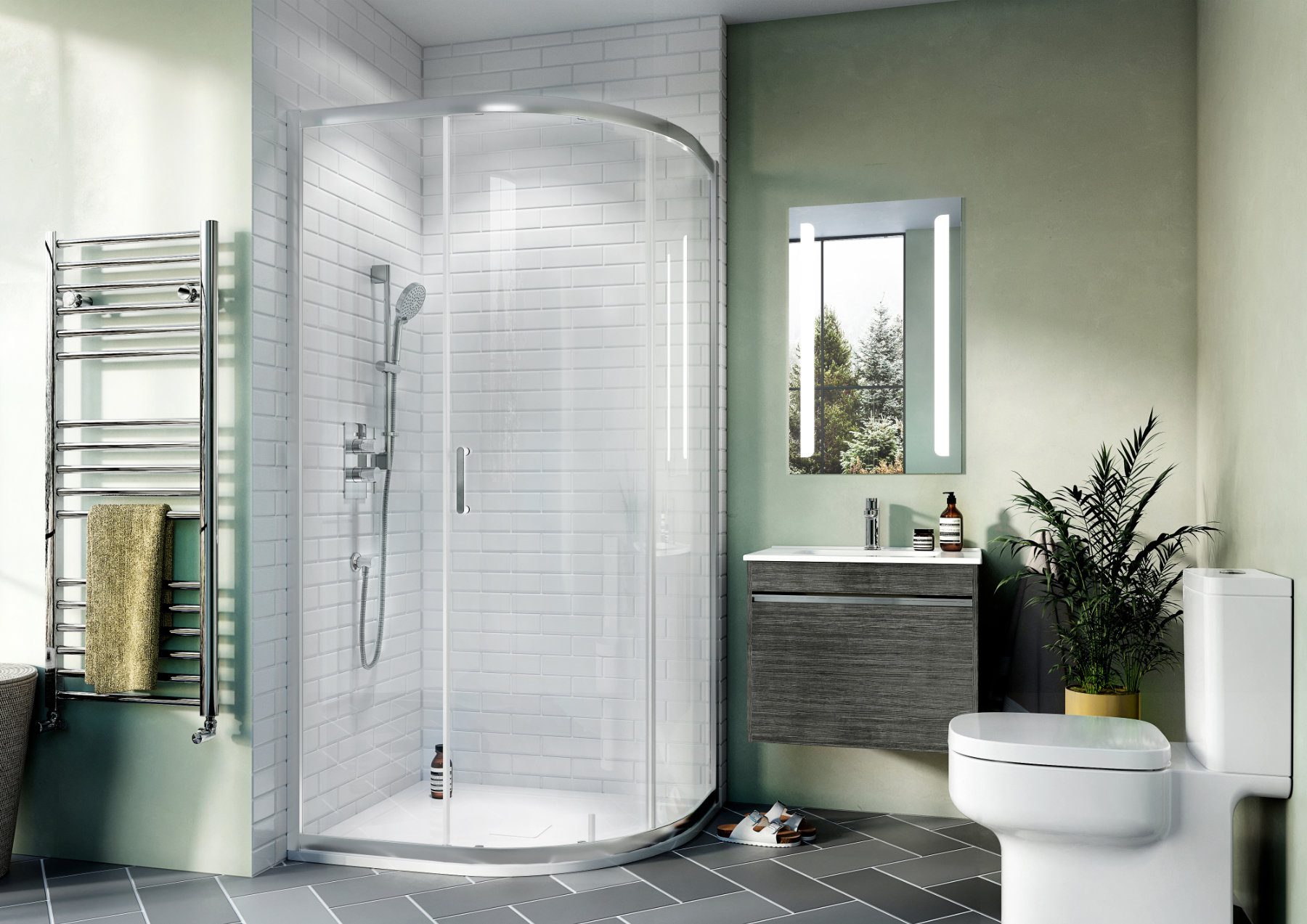 Kai 6 Quadrant Single Door | Lead Wolf, Peterborough