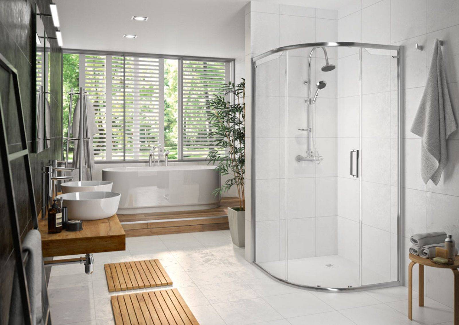 Merlyn Arysto Six 1 Door Quadrant Chrome | Lead Wolf, Peterborough